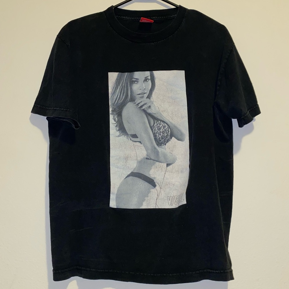 Visual Clothing Brand Vintage Pinup Girl EUC T Shirt Mens Sz M